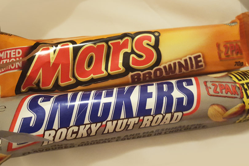 Australian Mars Brownie and Snickers Rocky Road