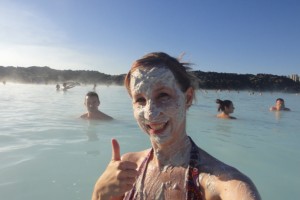Thumbs up for the Blue Lagoon