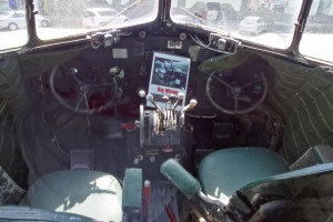 The cockpit of the plane at The World's Coolest McDonalds.