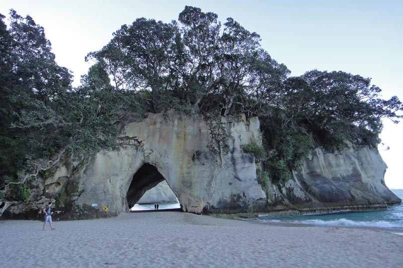 Cathedral Cove at sunset