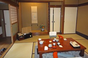 Inside a Japanese ryokan