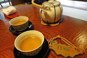 Japanese tea served at a traditional ryokan (Japanese inn)