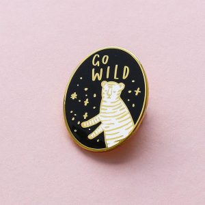 Go Wild enamel pin
