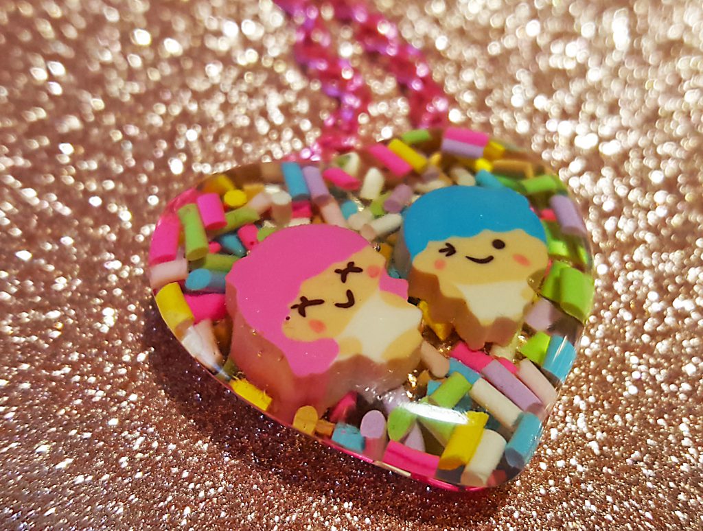 Kawaii Heart Necklace by Rainboho Eclectic