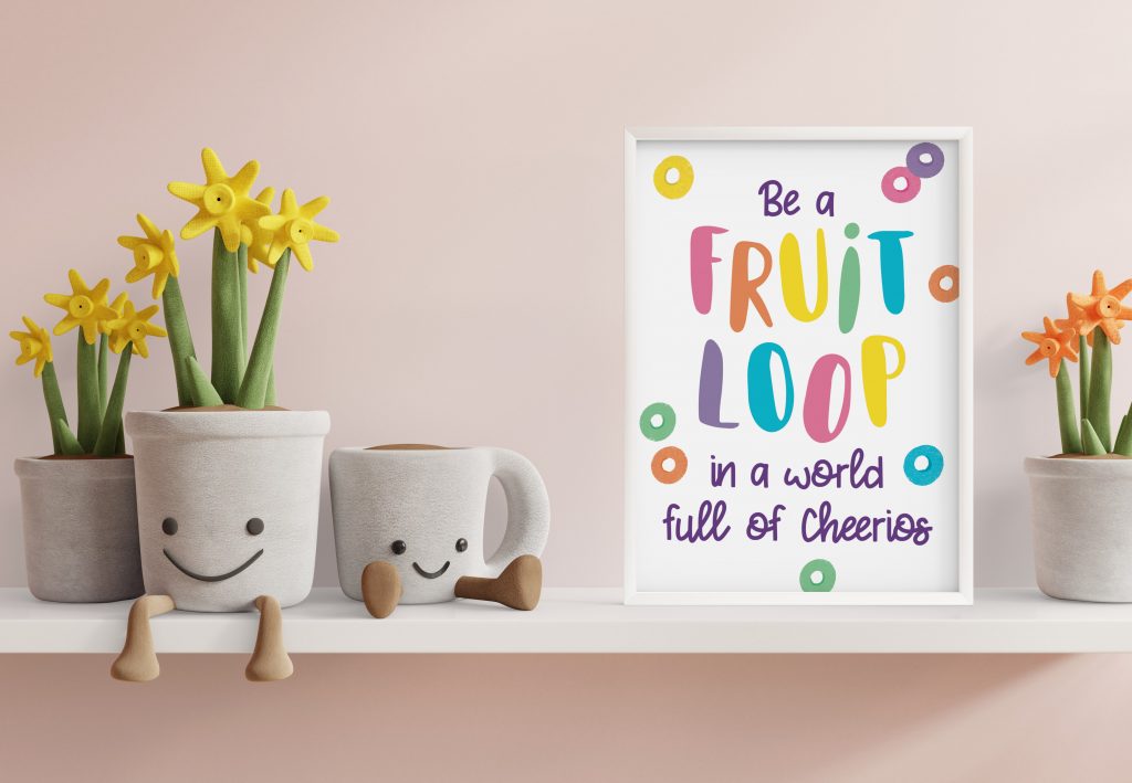 Fruit Loops print by Rainboho Eclectic