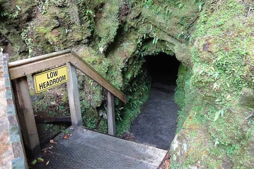 Tatare Tunnels cave entrance in Franz Josef, NZ