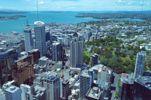The view from the Sky Tower Auckland, New Zealand