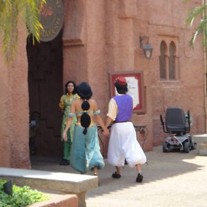 Papped! Jasmine and Aladdin holding hands in Morocco