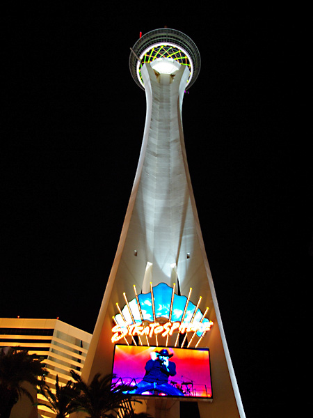 The Stratosphere Tower on the Las Vegas strip. Head up for the perfect view from the top!