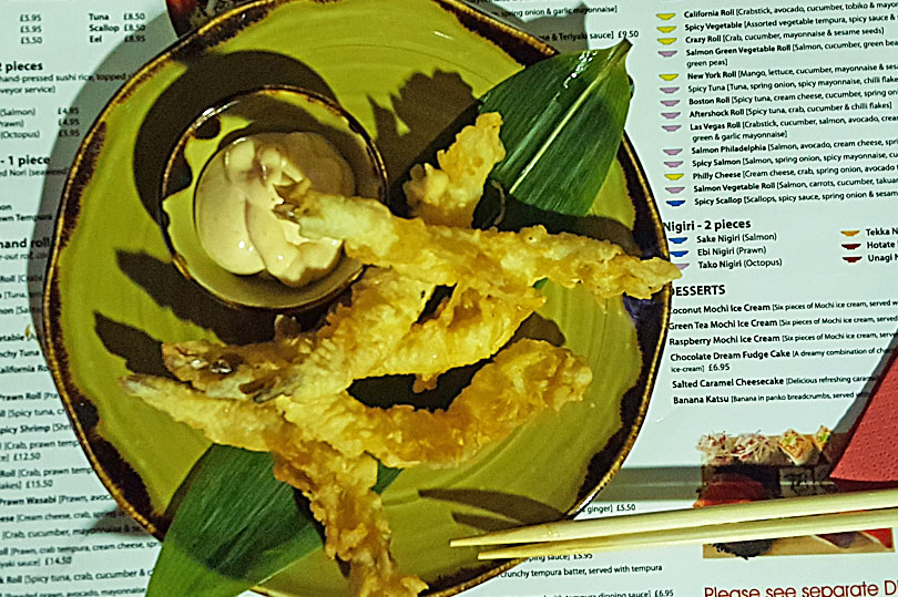 Tempura prawns - Japanese food