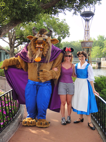 Meeting Beauty and the Beast at Epcot