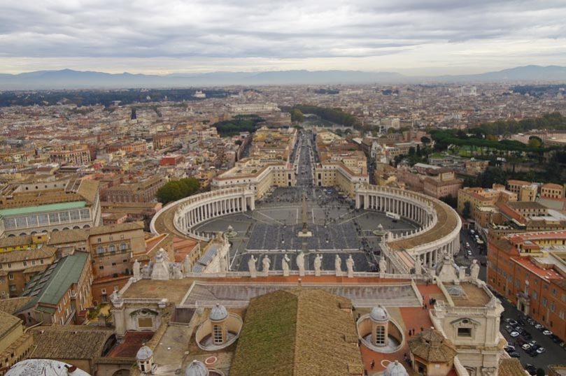 A view from the top St Peter's Basilica Vatican City