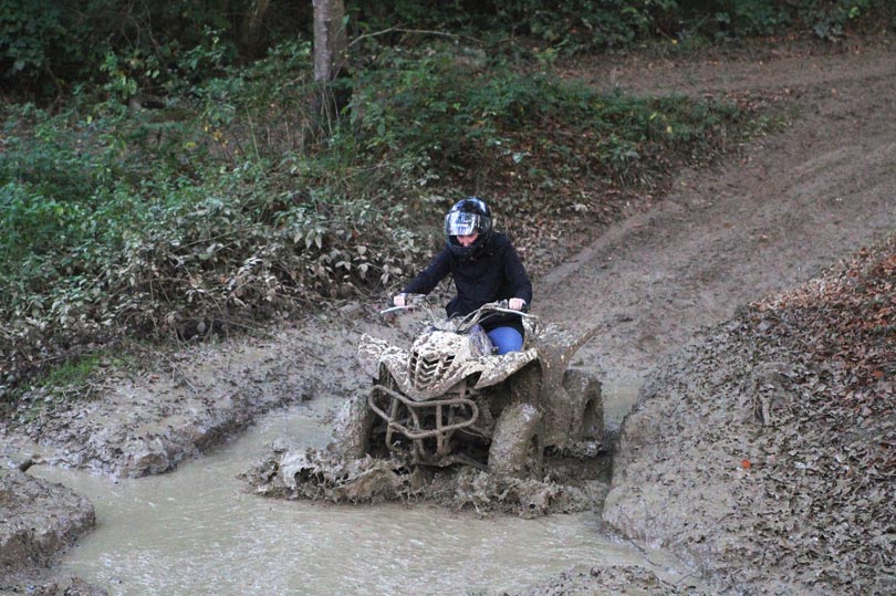 Muddy quad biking at Southern Pursuits
