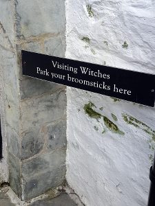 Broomstick park at witchcraft museum