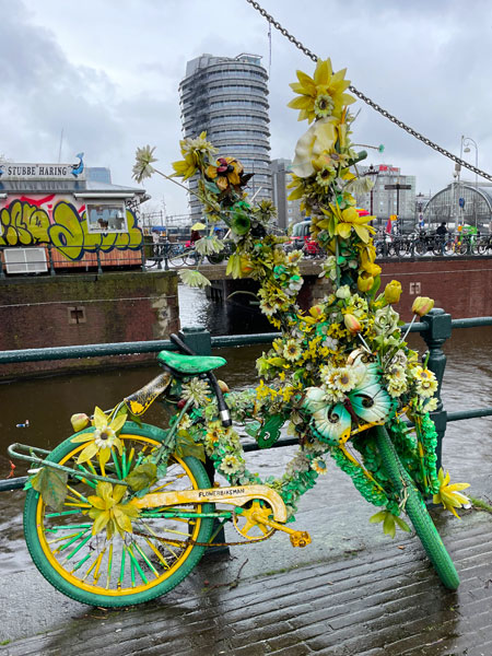 Work of Flower Bike Man